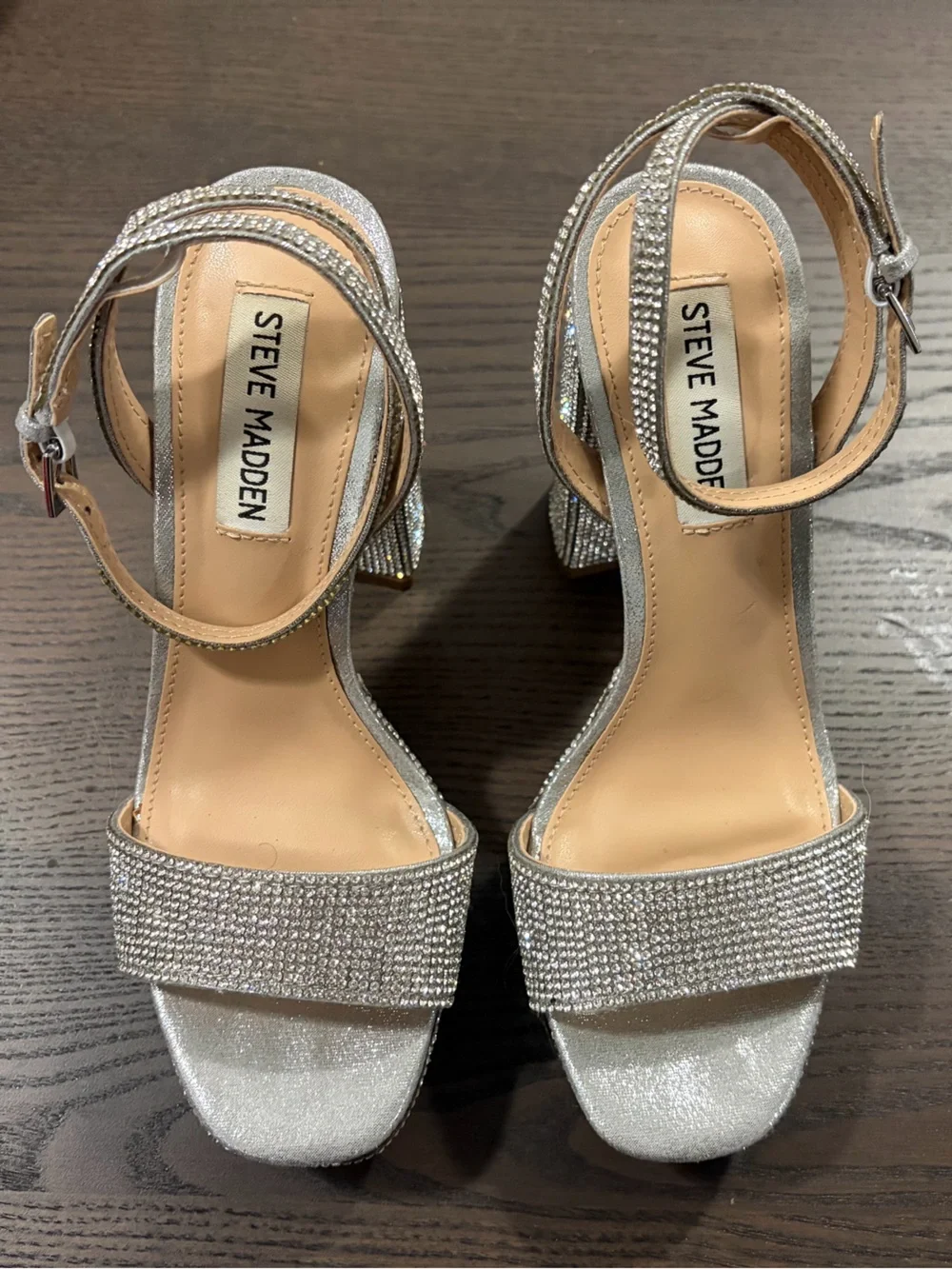 Steve Madden sparkling platform